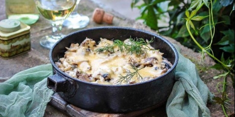 Julienne od gljiva (julienne) od šampinjona u tavi: najbolji recepti sa fotografijama